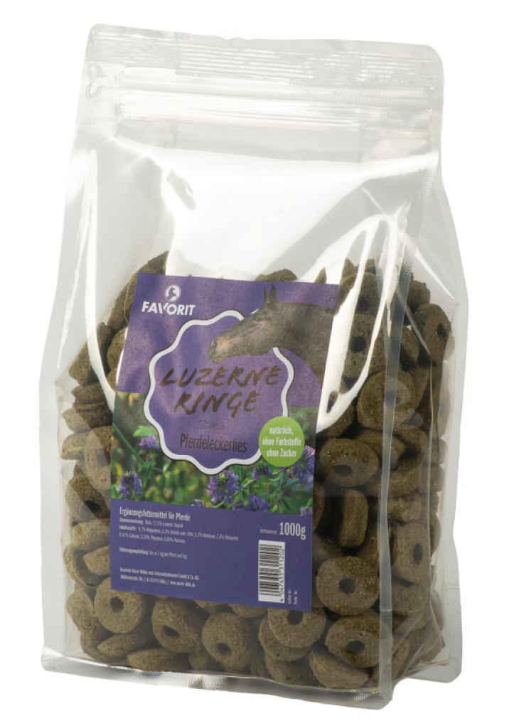 Favorit Leckerli Luzerne Ringe 1 kg